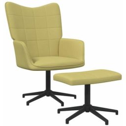 Vidaxl - Relaxsessel mit Hocker Grün Stoff Grün