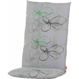 Regor Sesselauflage 120 cm Dessin Blüme grün, 100% Baumwolle - Siena Garden