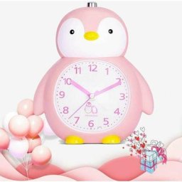 Kinderwecker Pinguin Snooze Nachtlicht Leistungsstarker batteriebetriebener Wecker Musik und