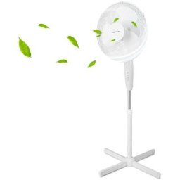 Daisy - Standventilator Leise Propeller Oszillierend mit langem Kabel 3-Gang elektrische