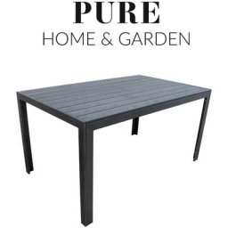 Garten-Esstisch Calor anthrazit / grau 150 x 90 x 75 cm - Pure Home&garden