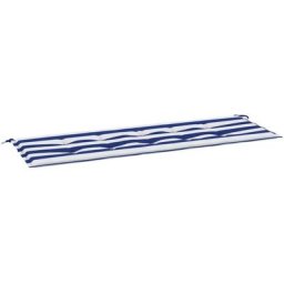 Gartenbank-Auflage Blau&Weiß Gestreift 150x50x3cm Oxford-Gewebe Vidaxl Mehrfarbig