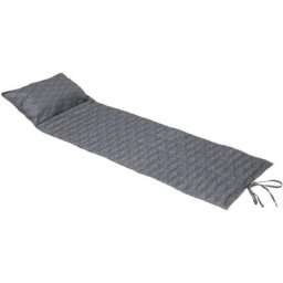 Liegestuhlkissen aufrollbar Adiya Schiefer - 180 x 60 cm - Hespéride - Schiebergrau