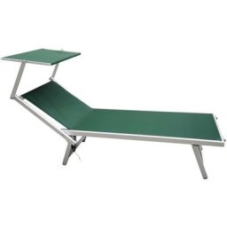 Rebecca Mobili Grün Aluminium Folding Professional Garten Sonnenliege Meer