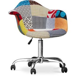Weston Bürostuhl - Patchwork Patty Multicolor - pp, Stoff, Stahl, Nylon - Multicolor