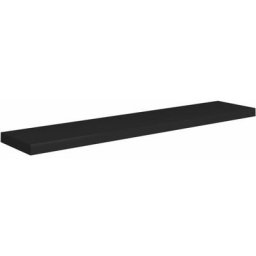 Schwebendes Wandregal Schwarz 120x23,5x3,8 cm MDF vidaXL - Schwarz