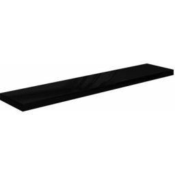 Schwebendes Wandregal Hochglanz-Schwarz 120x23,5x3,8 cm MDF vidaXL - Schwarz