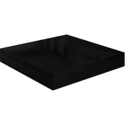Schwebendes Wandregal Hochglanz-Schwarz 23x23,5x3,8 cm MDF vidaXL - Schwarz