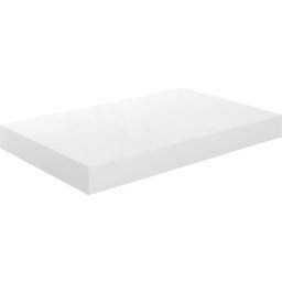 Schwebendes Wandregal Hochglanz-Weiß 40x23x3,8 cm MDF vidaXL - Weiß