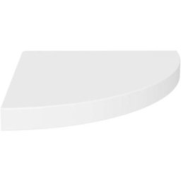 Eck-Schweberegal Weiß 35x35x3,8 cm MDF vidaXL - Weiß