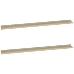 Wandregale 2 Stk. Sonoma-Eiche 115x9x3 cm vidaXL - Braun