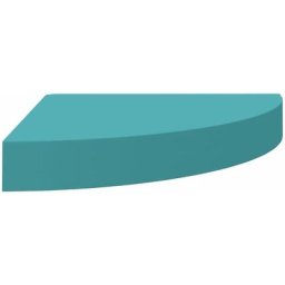 Eck-Wandregal Blau 35x35x3,8 cm MDF vidaXL - Blau