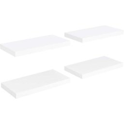 Schwebende Wandregale 4 Stk. Weiß 50x23x3,8cm MDF vidaXL - Weiß