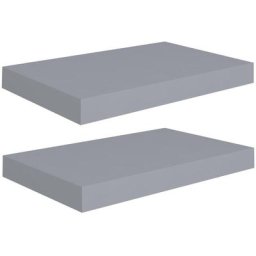 Schwebende Wandregale 2 Stk. Grau 40x23x3,8cm MDF vidaXL - Grau