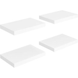 Schwebende Wandregale 4 Stk. Weiß 40x23x3,8cm MDF vidaXL - Weiß
