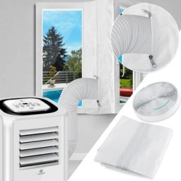 Fensterabdichtung für mobile Klimagerät, Klimaanlage, Wäschetrockner, Ablufttrockner, Hot Air Stop