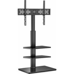 Tv Stnder tv Bodenstnder 3 Ablagen Standfu Fernsehstand mit Regal hhenverstellbar schwenkbar f¨¹r