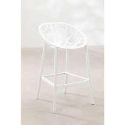 2er Set Barhocker Ores Weiss ↑65 cm - Weiss ↑65 cm - Sklum