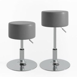 Vicco - Hocker Grau Höhenverstellbar