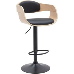 CLP - Barhocker Kingston B-natura/schwarz-Kunstleder