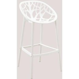 2er Set Barhocker Ores Weiss ↑75 cm - Weiss ↑75 cm - Sklum