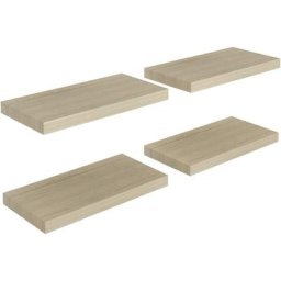 Schwebende Wandregale 4 Stk. Eichefarben 50x23x3,8cm MDF vidaXL - Braun