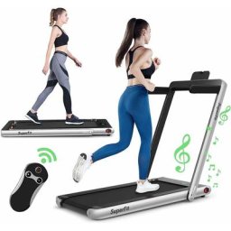 2 in 1 Elektrisches Laufband mit Fernbedienung app Steuerung Bluetooth led Display Handyhalterung