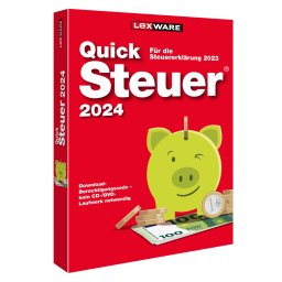 Lexware QuickSteuer 2024 für die Steuererklärung 2023 Deluxe Jahreslizenz