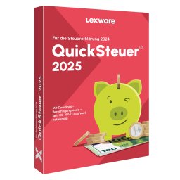Lexware QuickSteuer 2025 für die Steuererklärung 2024 Deluxe Jahreslizenz