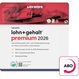 Lexware Lohn + Gehalt 2026 ABO Plus