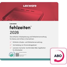 Lexware Fehlzeiten 2026 ABO Pro