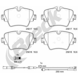 Bremsbelagsatz BRECK 25617 00 701 00, Vorne