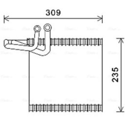 Verdampfer, Klimaanlage AVA COOLING FDV493 AVA