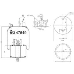 Federbalg, Luftfederung FEBI BILSTEIN 47549