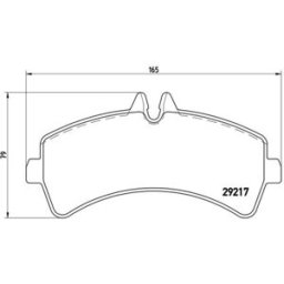 Bremsbelagsatz BREMBO P 50 060, Hinten