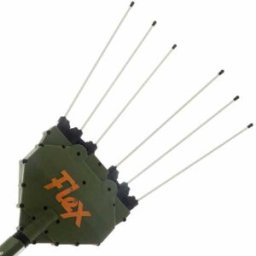 Elektrischer batteriebetriebener teleskopischer Olivenrüttler Oliviero Flex Basic, Schaft aus Aluminium - 220/340 cm