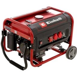 Einhell TC-PG 35/E5 - Benzin-Stromerzeuger auf Rädern mit AVR-Regelung 3.1 kW - Dauerleistung 2.6 kW - 230V