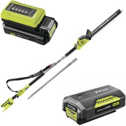 Akku-Heckenschere mit Teleskopschaft RYOBI RY36PHT50A-0 36V - 2Ah - Schwert 50 cm
