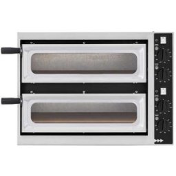 Prismafood SMALL BASIC 2/40 VETRO 4T - Pizzaofen- 4 Thermostate