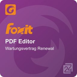 Foxit PDF Editor Wartungsvertrag Renewal 1 Jahr 1 - 9 User