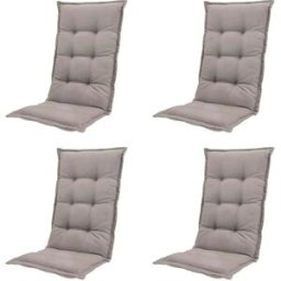 Höffner Auflage hoch 4er-Set Basic ¦ braun ¦ Maße (cm): B: 50 H: 6