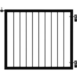 Plus Einzeltor Basic Stahl 100 × 85 cm schwarz