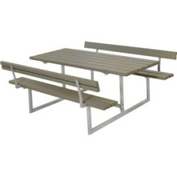 Plus Kombimöbel Basic 177 x 184 x 73 cm mit 2 Rückenlehnen, graubraun