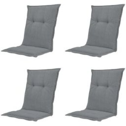 Madison Niederlehner-Auflage Basic grau 105 x 50 cm 4er-Set