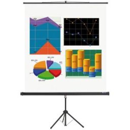 B2B Partner Projektionsleinwand mit Ständer BASIC, 1800 x 1800 mm