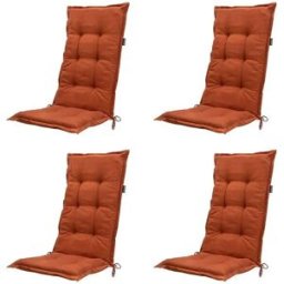 Höffner Auflage hoch 4er-Set Basic ¦ orange ¦ Maße (cm): B: 50 H: 6