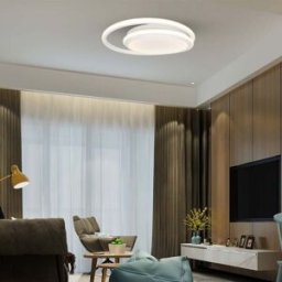 V-Tac Vt-7761 450 Mm 38 W 4000 K Doppelkreisförmige Weiße Runde Led-Deckenleuchte Modernes Design – Sku 6921