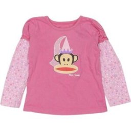 Paul Frank Mädchen Langarmshirt, Pink, Gr. EU 92, Baumwolle - Second Hand