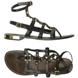 Tory Burch Damen Sandalen, Schwarz, Gr. EU 40,5 (US 9), kein / Etikett - Second Hand