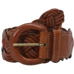 Esprit Damen Gürtel, Braun, Gr. 75, Leder - Second Hand